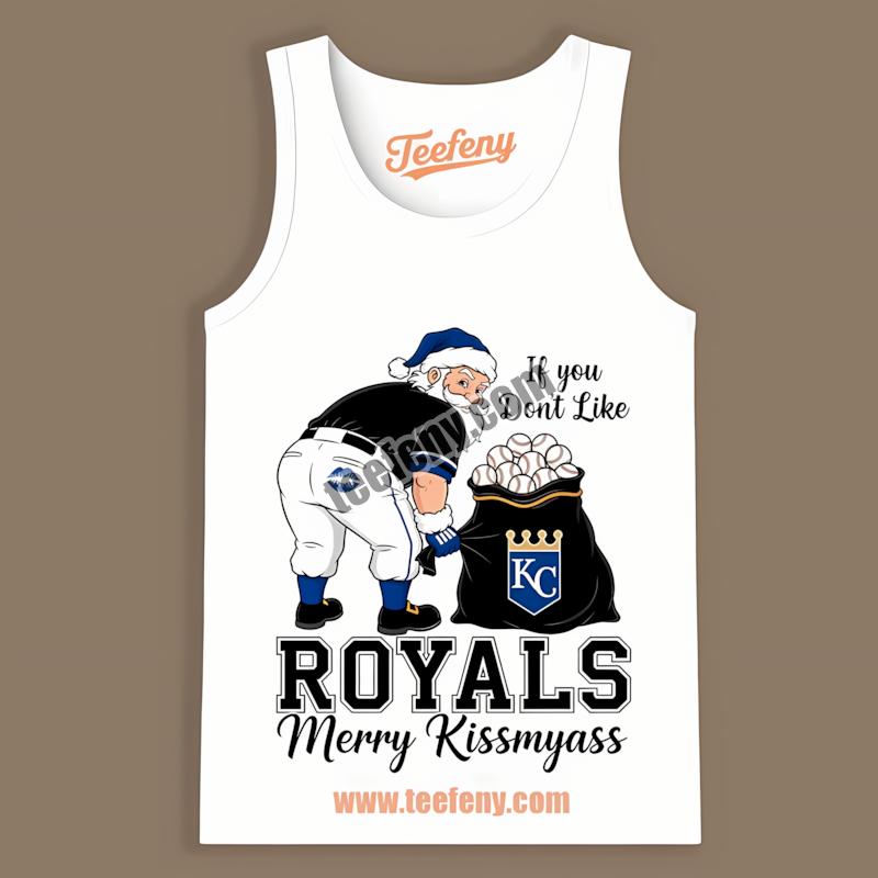 Kansas City Royals Merry Kissmyass Santa Funny Custom Tanktop Kansas City Royals Merry Kissmyass Santa Funny Custom Tanktop