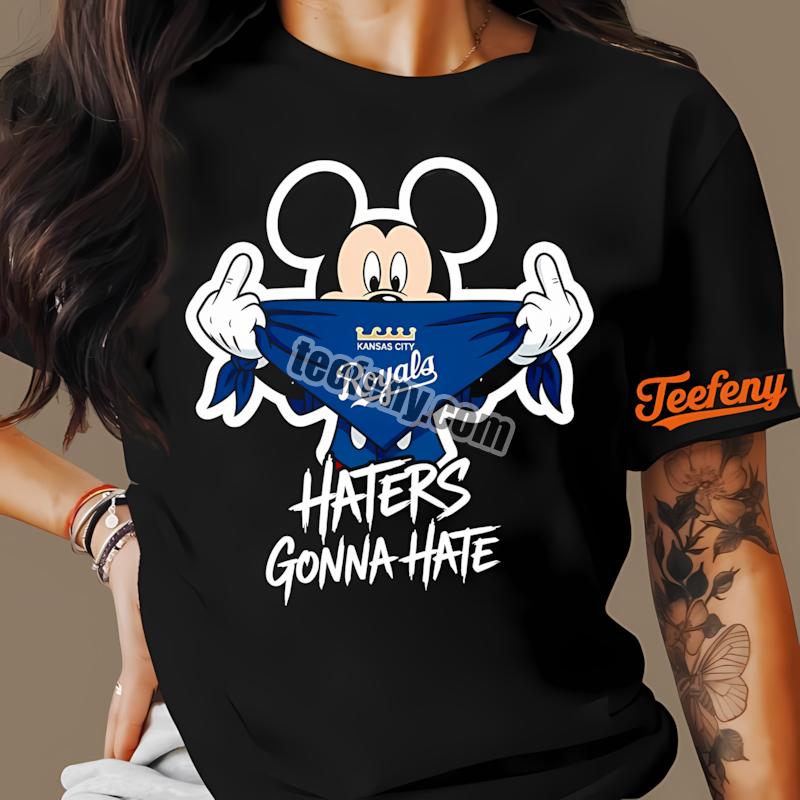 Kansas City Royals Mickey Haters Gonna Hate Dri Fit Shirt