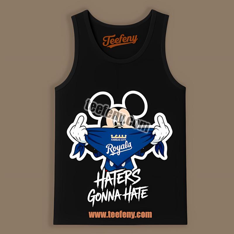 Kansas City Royals Mickey Haters Gonna Hate Dri Fit Tanktop Kansas City Royals Mickey Haters Gonna Hate Dri Fit Tanktop