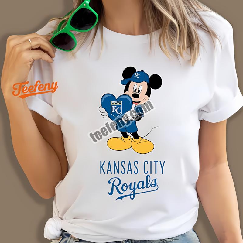 Kansas City Royals Mickey Heart Shirt Design Online
