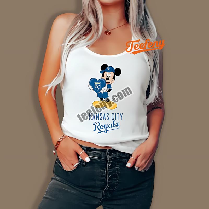 Kansas City Royals Mickey Heart Tanktop Design Online Kansas City Royals Mickey Heart Tanktop Design Online
