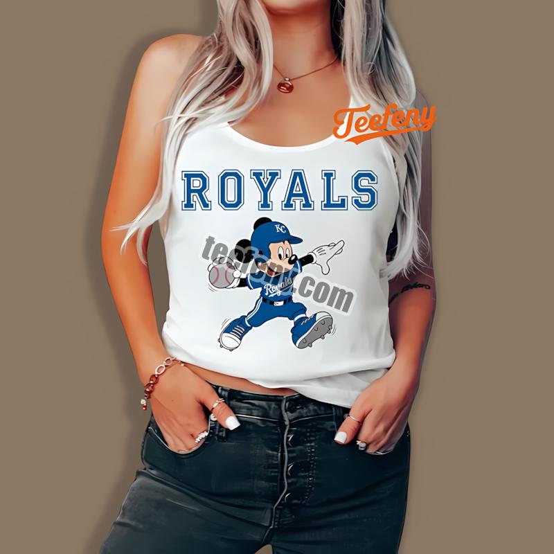 Kansas City Royals Mickey Quarterback Baseball Fashion Tanktop Kansas City Royals Mickey Quarterback Baseball Fashion Tanktop