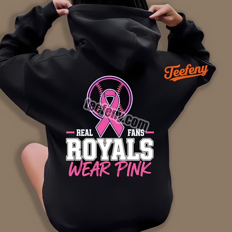 Kansas City Royals Real Fans Wear Pink Personalized Hoodie Kansas City Royals Real Fans Wear Pink Personalized Hoodie
