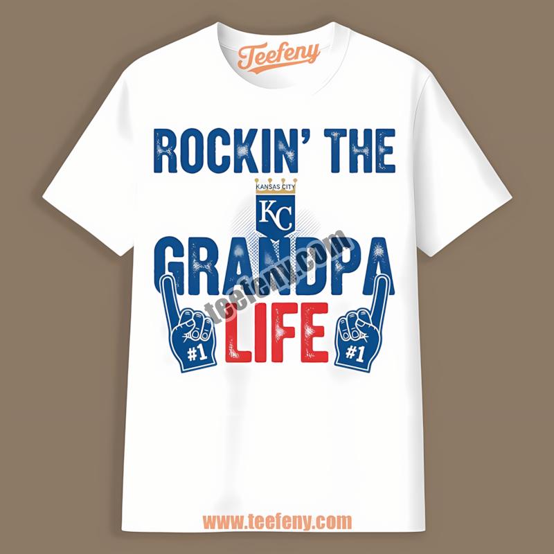 Kansas City Royals Rockin The Grandpa Life Shirt For Women