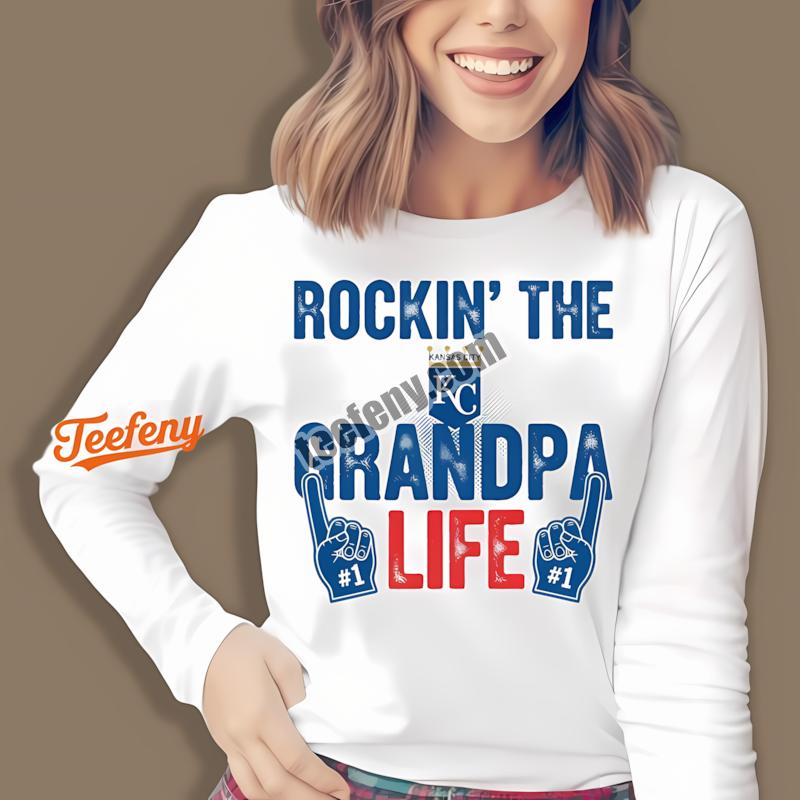 Kansas City Royals Rockin The Grandpa Life Long Sleeve For Women Kansas City Royals Rockin The Grandpa Life Long Sleeve For Women