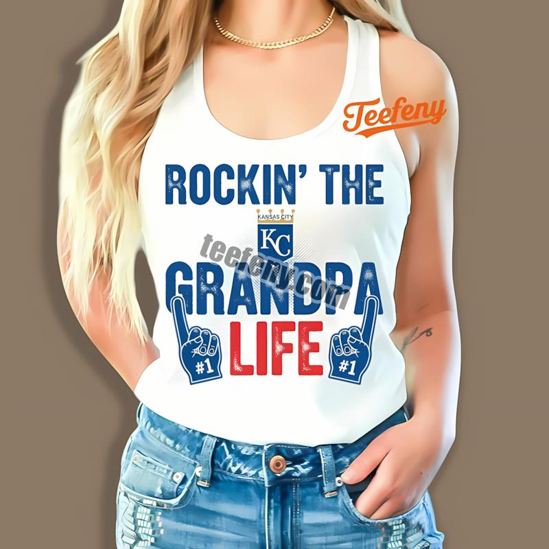 Kansas City Royals Rockin The Grandpa Life Tanktop For Women Kansas City Royals Rockin The Grandpa Life Tanktop For Women