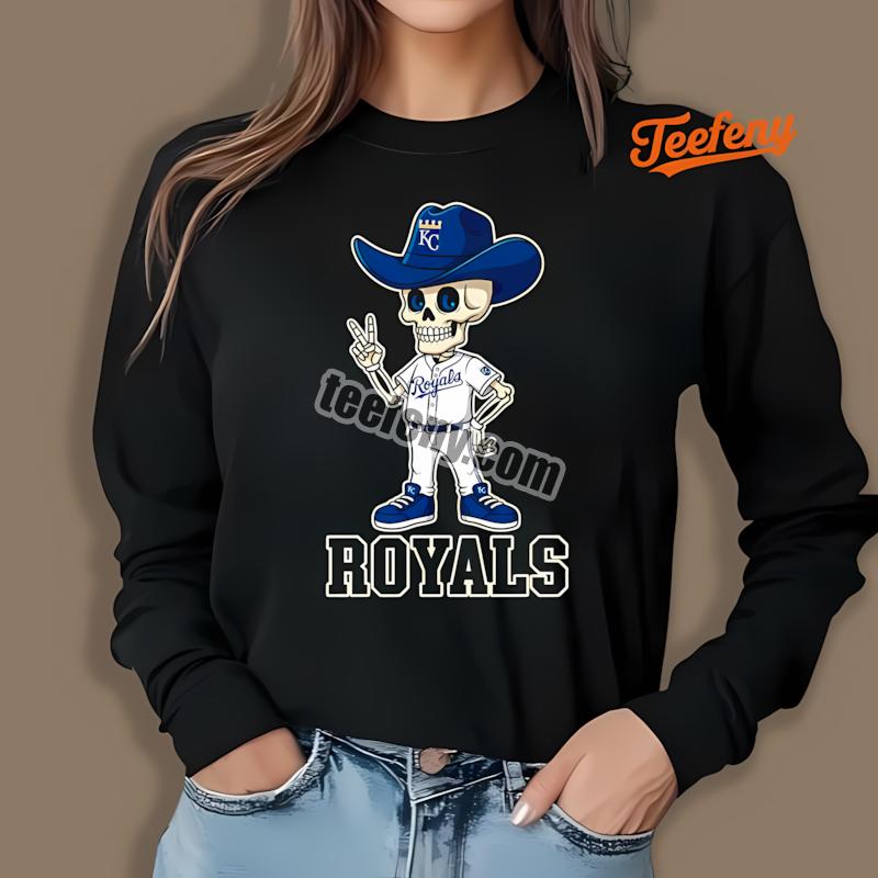 Kansas City Royals Skeleton Cowboy Dri Fit Long Sleeve Kansas City Royals Skeleton Cowboy Dri Fit Long Sleeve