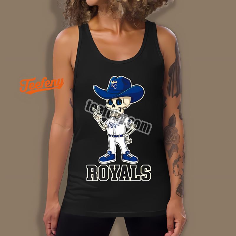 Kansas City Royals Skeleton Cowboy Dri Fit Tanktop Kansas City Royals Skeleton Cowboy Dri Fit Tanktop