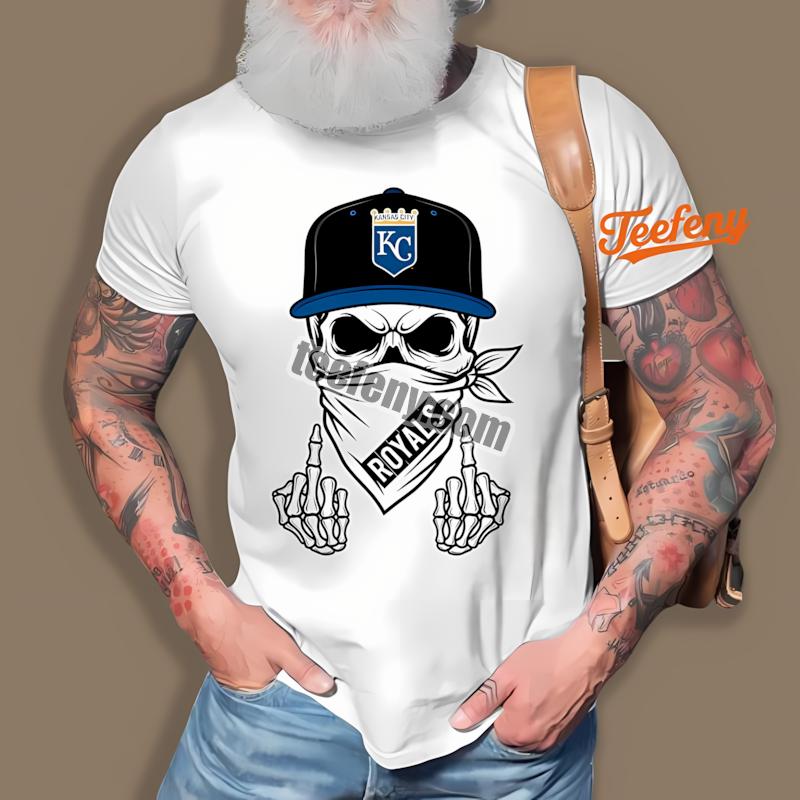 Kansas City Royals Skull Bandana Retro Shirt