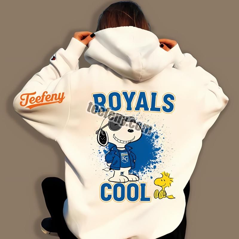 Kansas City Royals Snoopy Cool Casual Hoodie Kansas City Royals Snoopy Cool Casual Hoodie