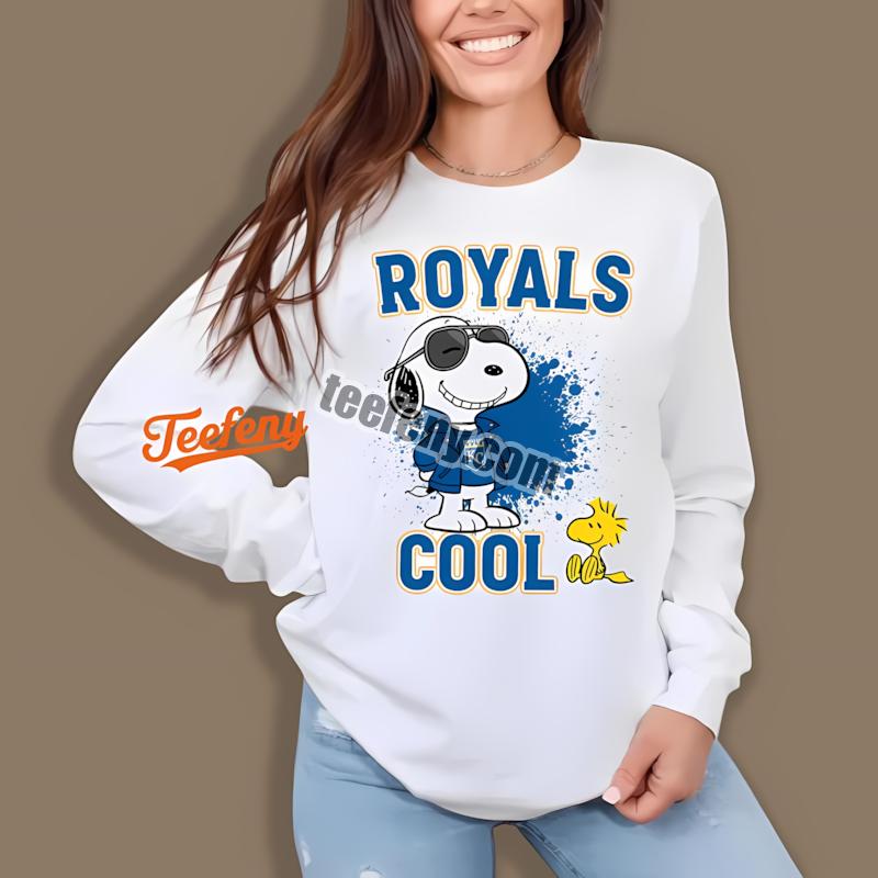 Kansas City Royals Snoopy Cool Casual Long Sleeve Kansas City Royals Snoopy Cool Casual Long Sleeve