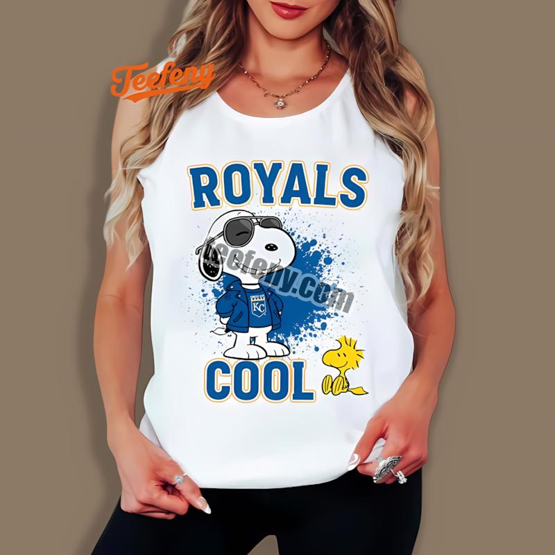 Kansas City Royals Snoopy Cool Casual Tanktop Kansas City Royals Snoopy Cool Casual Tanktop