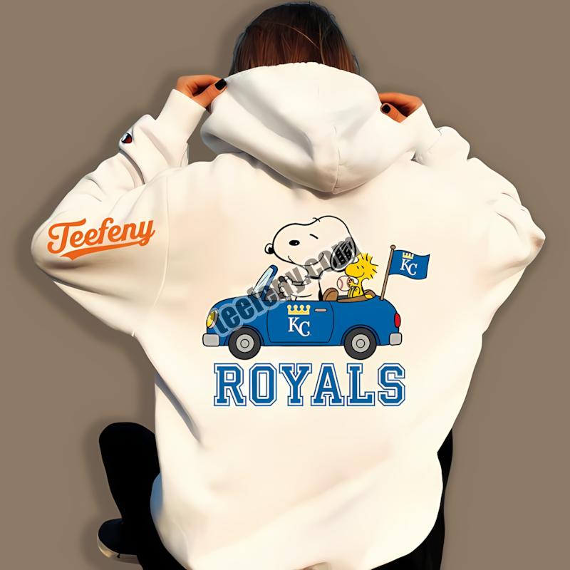 Kansas City Royals Snoopy Driving Car Best Hoodie For Men Kansas City Royals Snoopy Driving Car Best Hoodie For Men