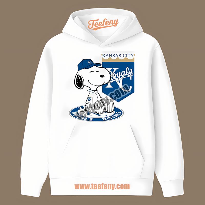 Kansas City Royals Snoopy Tattoo Logo On Arm Cotton Hoodie Kansas City Royals Snoopy Tattoo Logo On Arm Cotton Hoodie
