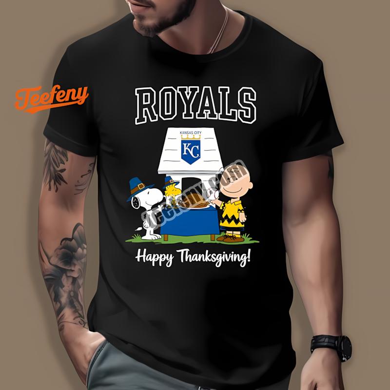 Kansas City Royals Snoopy Thanksgiving Best Shirt