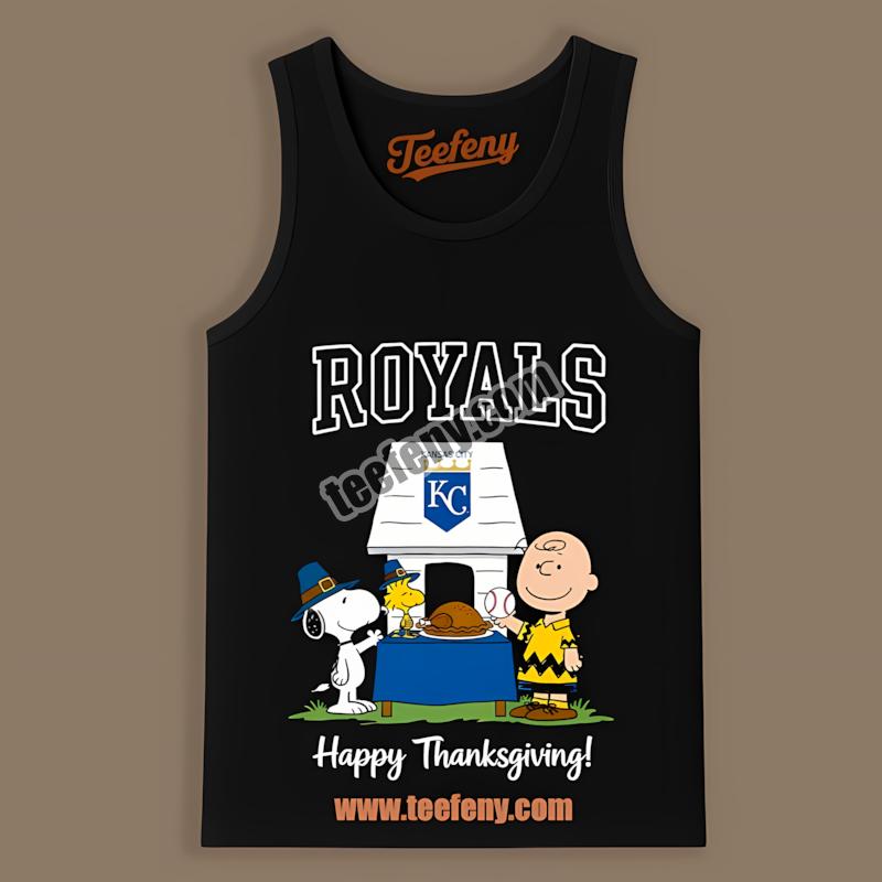 Kansas City Royals Snoopy Thanksgiving Best Tanktop Kansas City Royals Snoopy Thanksgiving Best Tanktop