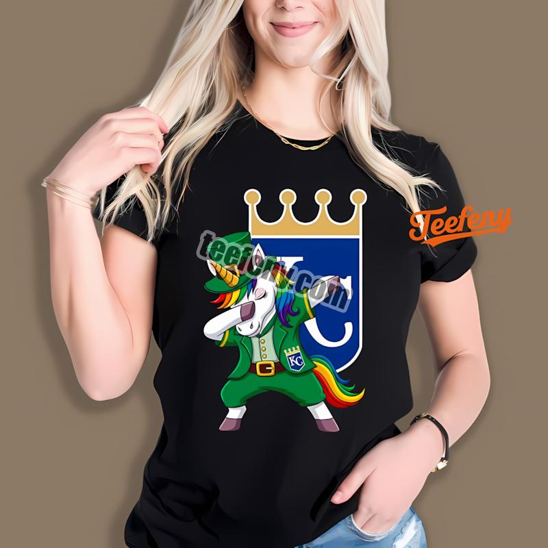 Kansas City Royals St Patricks Day Vs Dabbing Unicorn Mens Shirt