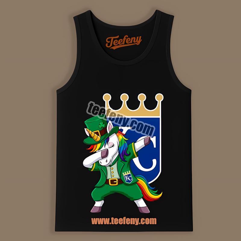 Kansas City Royals St Patricks Day Vs Dabbing Unicorn Mens Tanktop Kansas City Royals St Patricks Day Vs Dabbing Unicorn Mens Tanktop