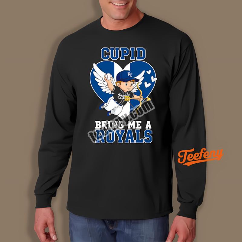 Kansas City Royals Valentines Cupid Bring Me A Royals Cheap Custom Long Sleeve Kansas City Royals Valentines Cupid Bring Me A Royals Cheap Custom Long Sleeve