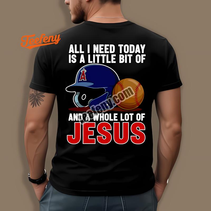 Los Angeles Angels Baseball And Jesus Faith Shirt