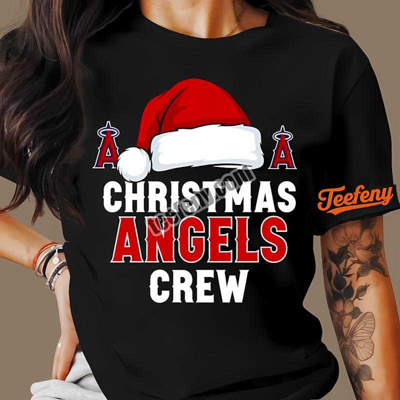 Los Angeles Angels Christmas Angels Crew Shirt