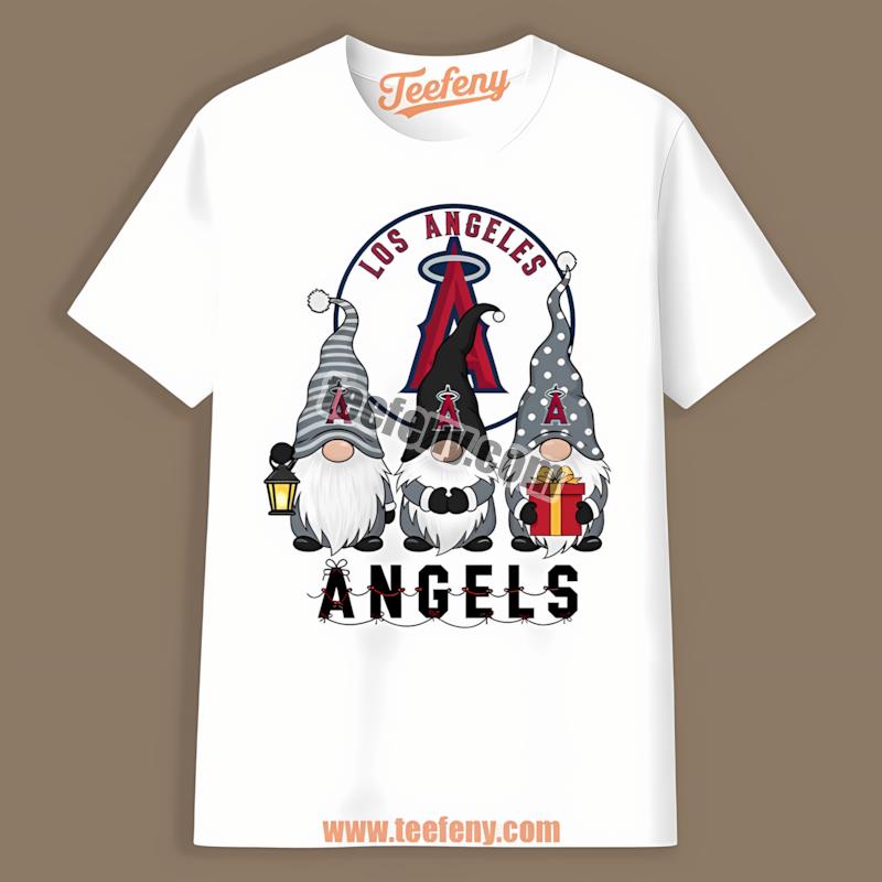 Los Angeles Angels Christmas Gnomes Festive Shirt