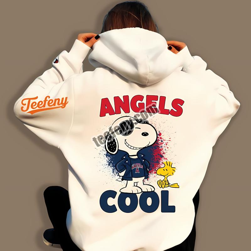 Los Angeles Angels Cool Snoopy Fan Hoodie Los Angeles Angels Cool Snoopy Fan Hoodie