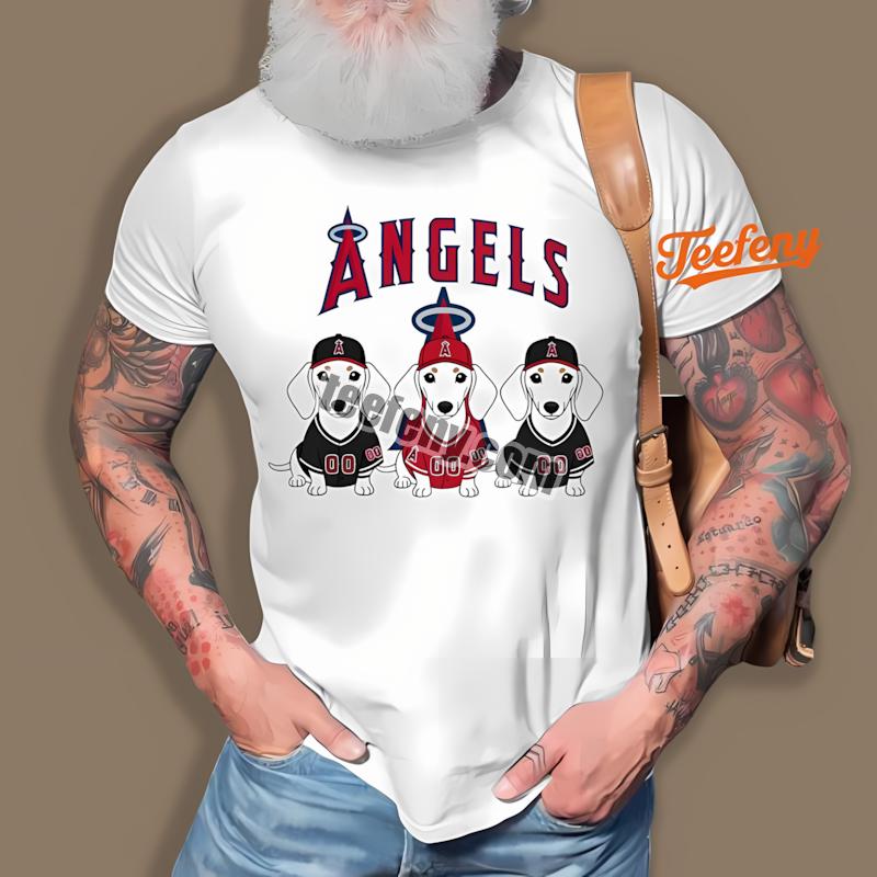 Los Angeles Angels Dachshund Dog Lover Shirt