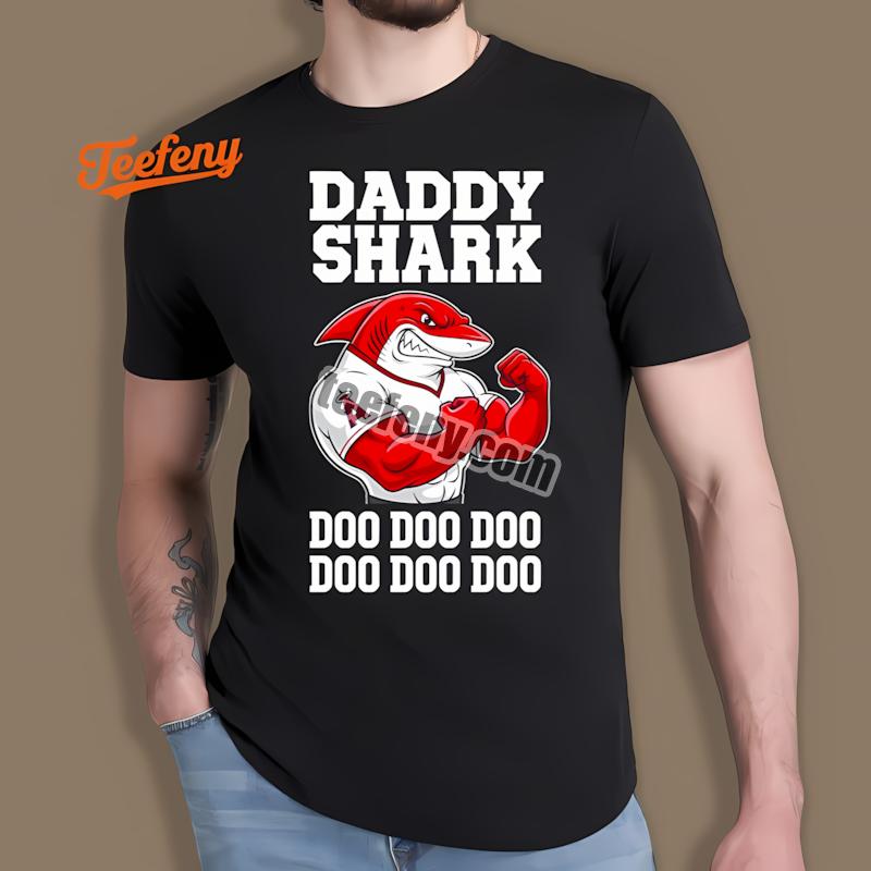 Los Angeles Angels Daddy Shark Baseball Shirt