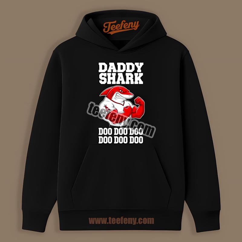 Los Angeles Angels Daddy Shark Baseball Hoodie Los Angeles Angels Daddy Shark Baseball Hoodie