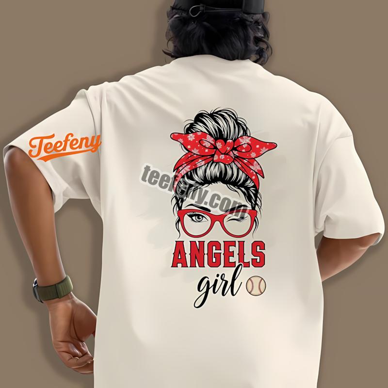 Los Angeles Angels Girl Shirt For Baseball Fans