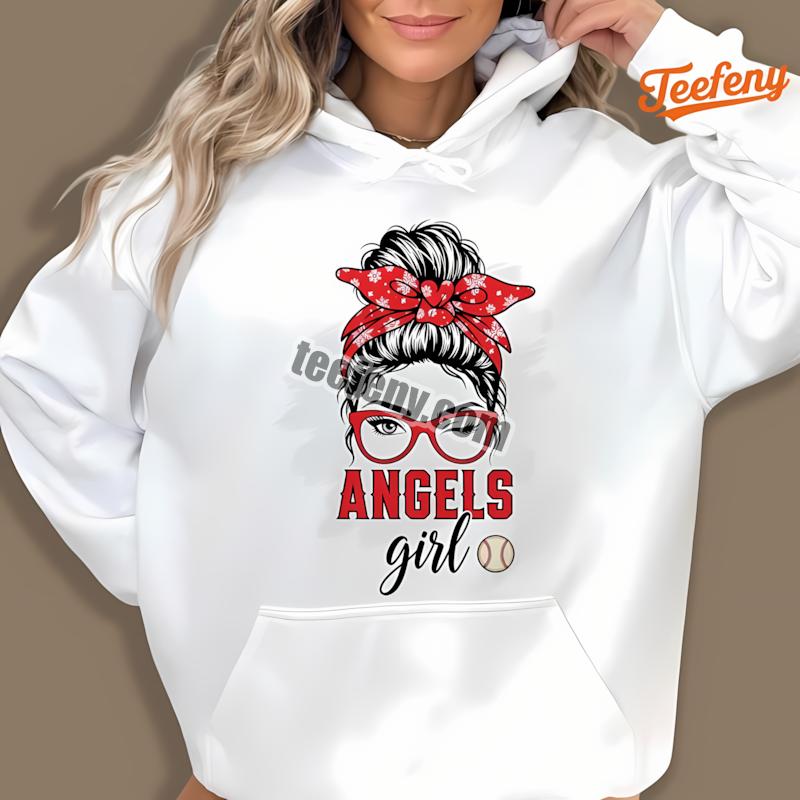 Los Angeles Angels Girl Hoodie For Baseball Fans Los Angeles Angels Girl Hoodie For Baseball Fans