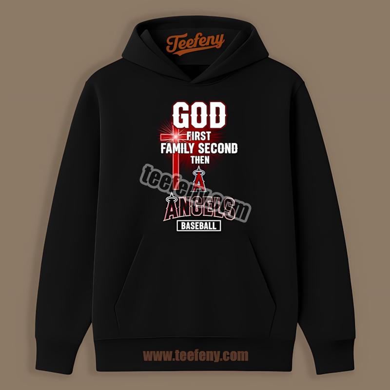 Los Angeles Angels God Family Baseball First Hoodie Los Angeles Angels God Family Baseball First Hoodie