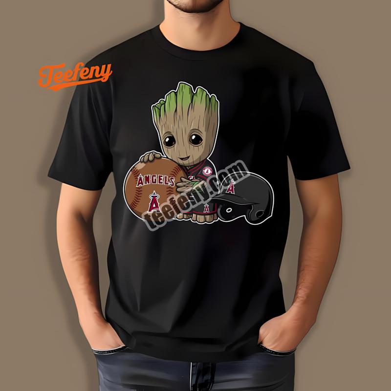 Los Angeles Angels Groot Holding Baseball Shirt