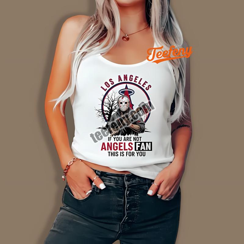 Los Angeles Angels Halloween Jason Voorhees Slasher Tanktop Los Angeles Angels Halloween Jason Voorhees Slasher Tanktop