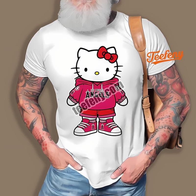 Los Angeles Angels Hello Kitty Cute Baseball Fan Shirt
