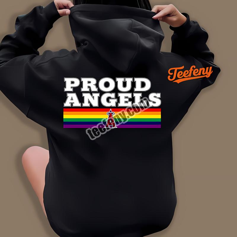 Los Angeles Angels Lgbt Pride Rainbow Support Hoodie Los Angeles Angels Lgbt Pride Rainbow Support Hoodie