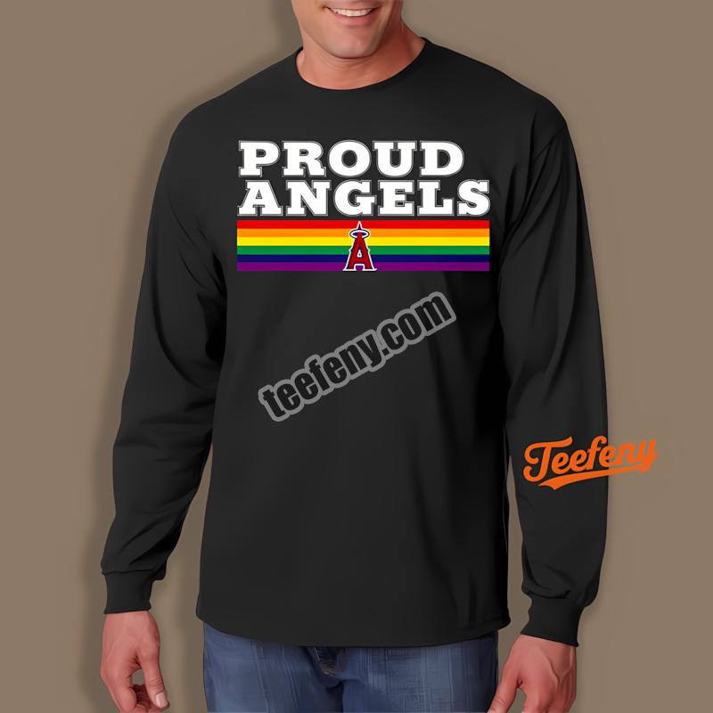 Los Angeles Angels Lgbt Pride Rainbow Support Long Sleeve Los Angeles Angels Lgbt Pride Rainbow Support Long Sleeve