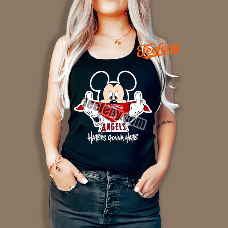 Los Angeles Angels Mickey Haters Gonna Hate Tanktop Los Angeles Angels Mickey Haters Gonna Hate Tanktop