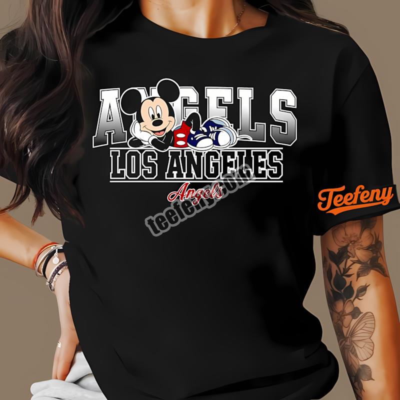 Los Angeles Angels Mickey Mouse Relaxed Look Shirt