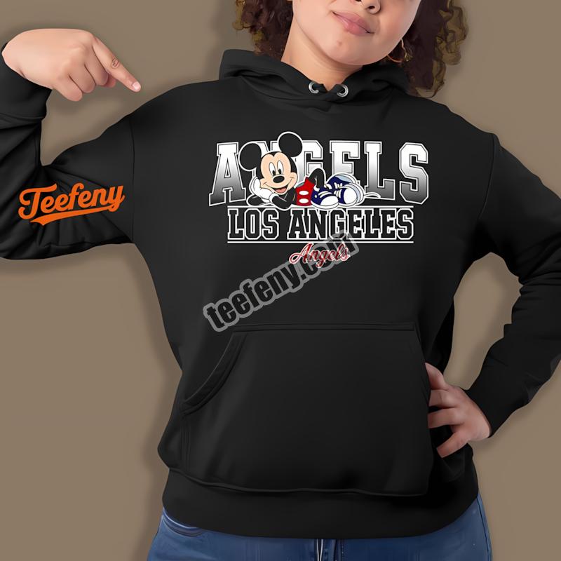 Los Angeles Angels Mickey Mouse Relaxed Look Hoodie Los Angeles Angels Mickey Mouse Relaxed Look Hoodie
