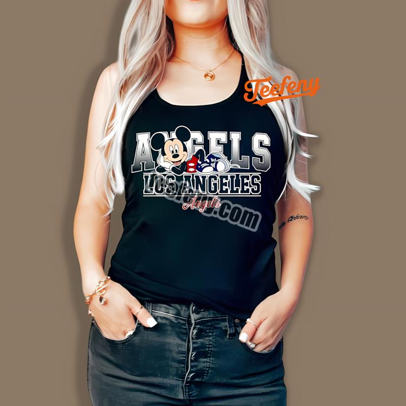 Los Angeles Angels Mickey Mouse Relaxed Look Tanktop Los Angeles Angels Mickey Mouse Relaxed Look Tanktop