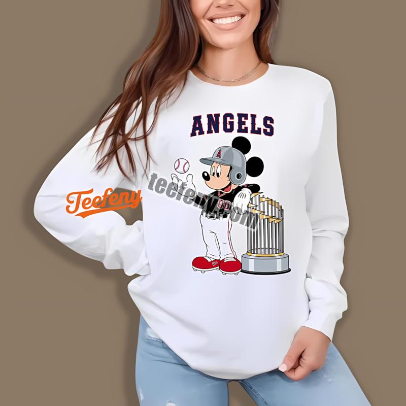 Los Angeles Angels Mickey Quarterback Baseball Long Sleeve Los Angeles Angels Mickey Quarterback Baseball Long Sleeve