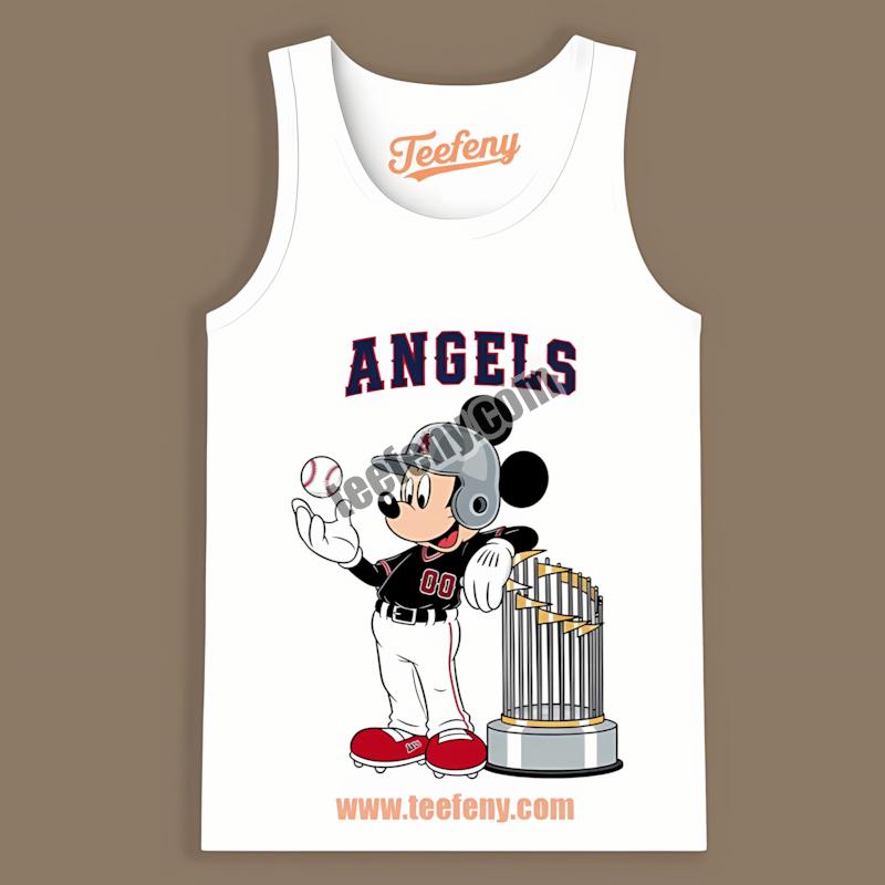 Los Angeles Angels Mickey Quarterback Baseball Tanktop Los Angeles Angels Mickey Quarterback Baseball Tanktop