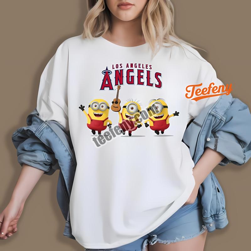 Los Angeles Angels Minions Cartoon Baseball Shirt