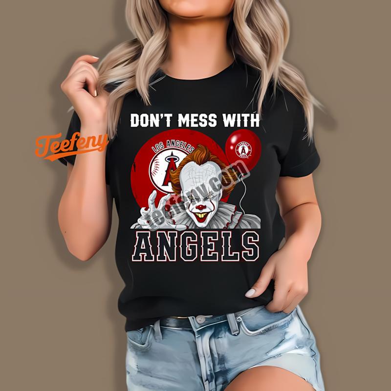 Los Angeles Angels Pennywise Halloween Horror Shirt