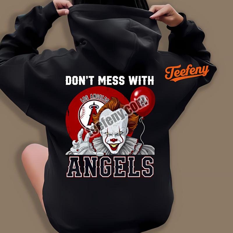 Los Angeles Angels Pennywise Halloween Horror Hoodie Los Angeles Angels Pennywise Halloween Horror Hoodie