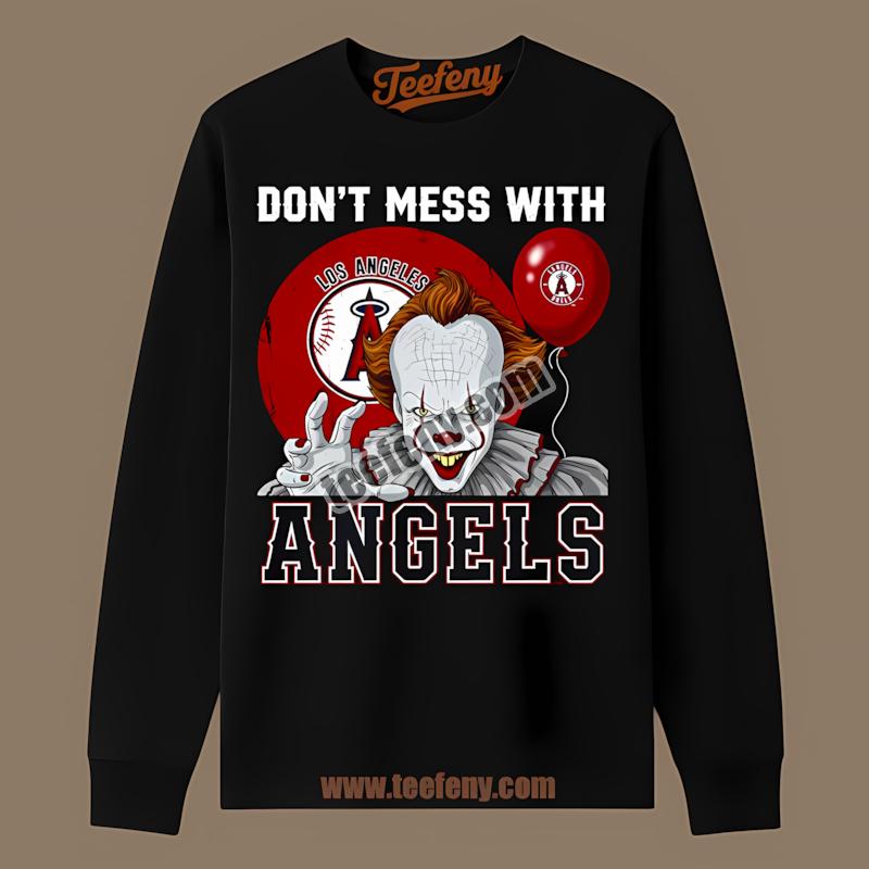 Los Angeles Angels Pennywise Halloween Horror Long Sleeve Los Angeles Angels Pennywise Halloween Horror Long Sleeve