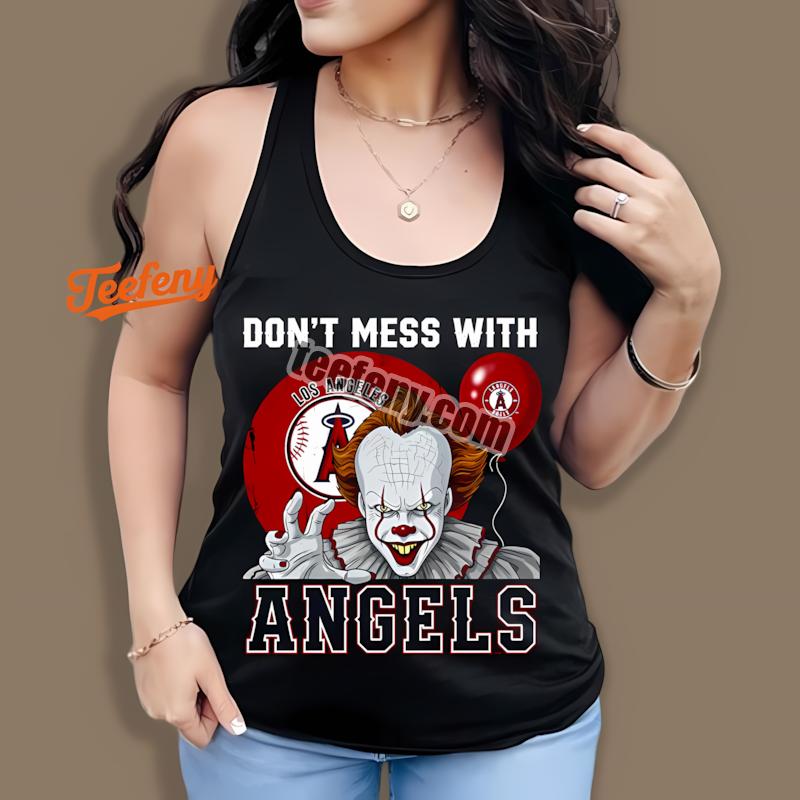 Los Angeles Angels Pennywise Halloween Horror Tanktop Los Angeles Angels Pennywise Halloween Horror Tanktop