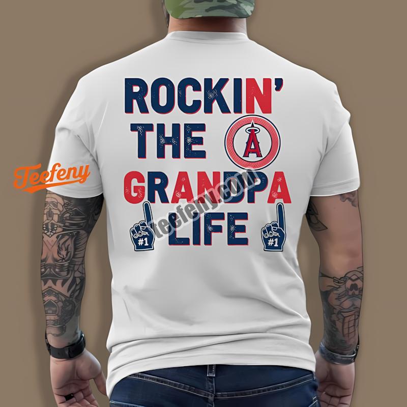 Los Angeles Angels Rockin The Grandpa Life Shirt